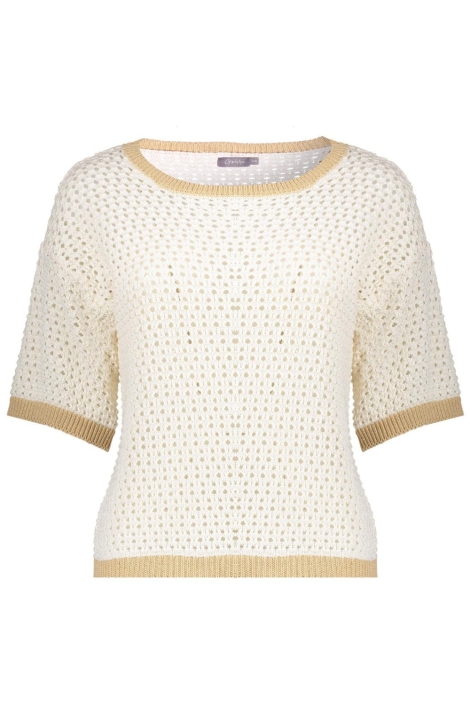 Geisha pullover crochet 2 colors
